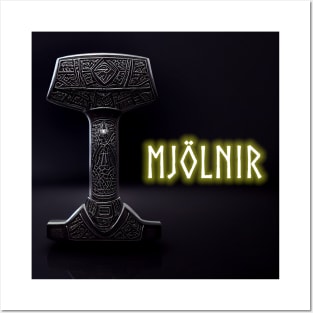 Mighty Mjolnir Thor Hammer Norse Posters and Art